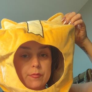 Yellow Cat Costume Hood
